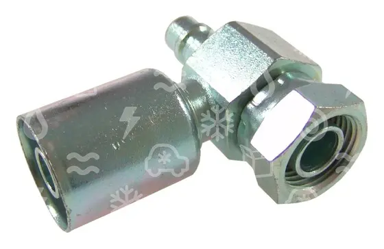 spojka 90o blok typ s pl. portem (R134a) pro hadice G10 (1/2